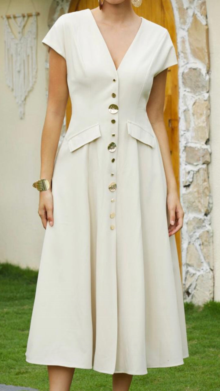 Dylan Button Dress