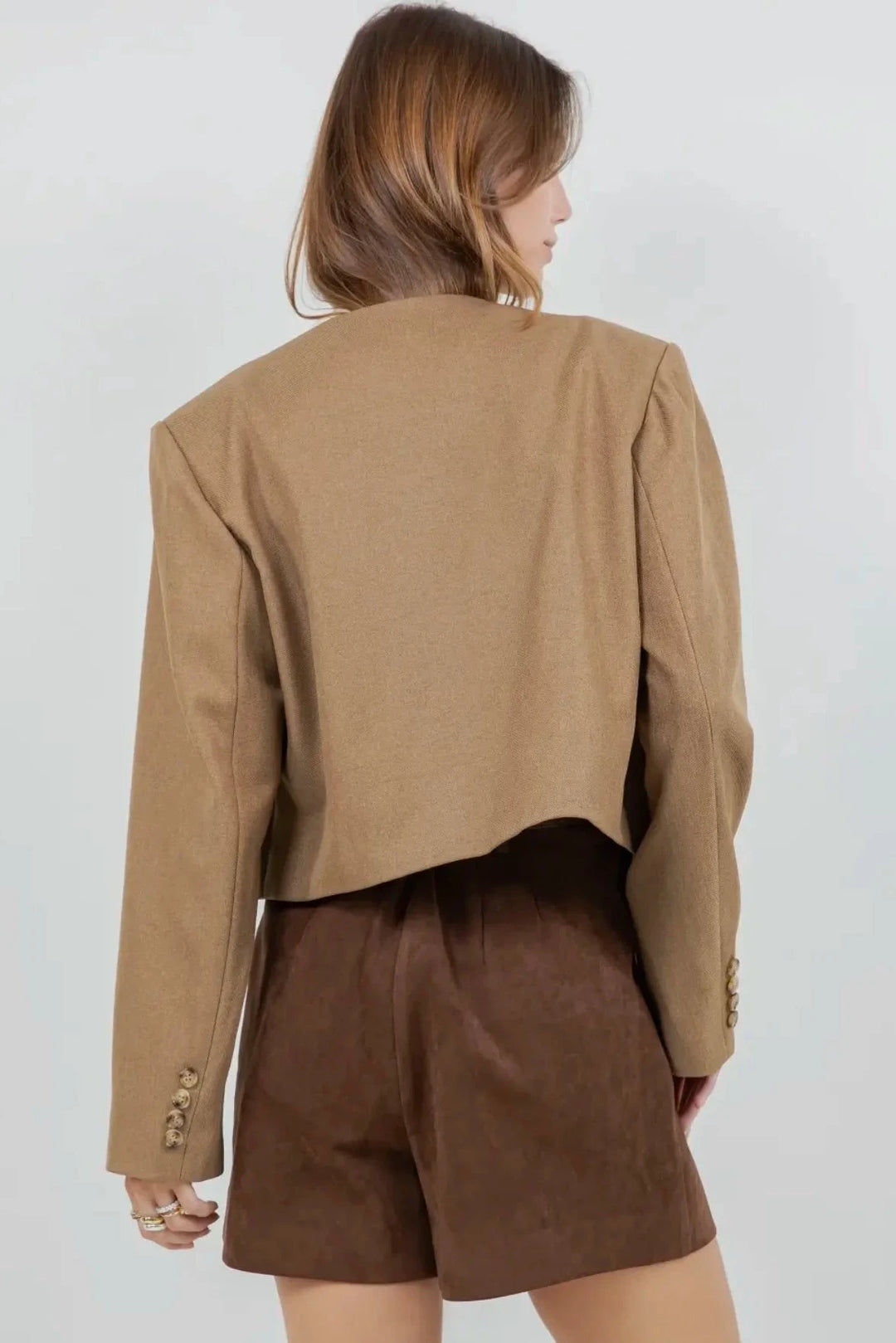 Autumn Muse Suede Shorts