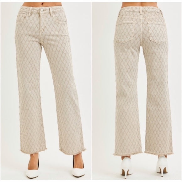 Woodland Textured Tummy Control Jeans