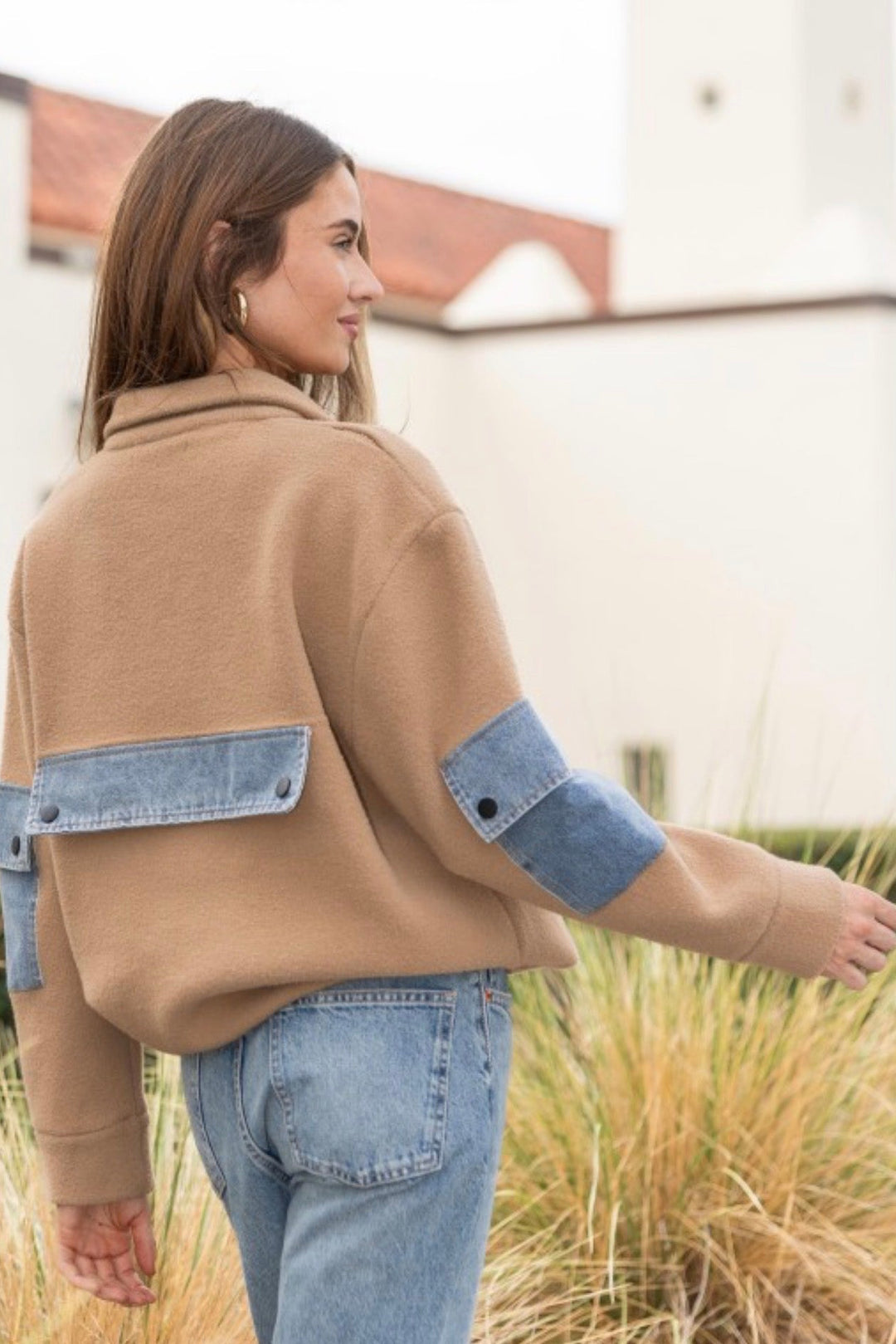 Chanie Mixed Media Jacket