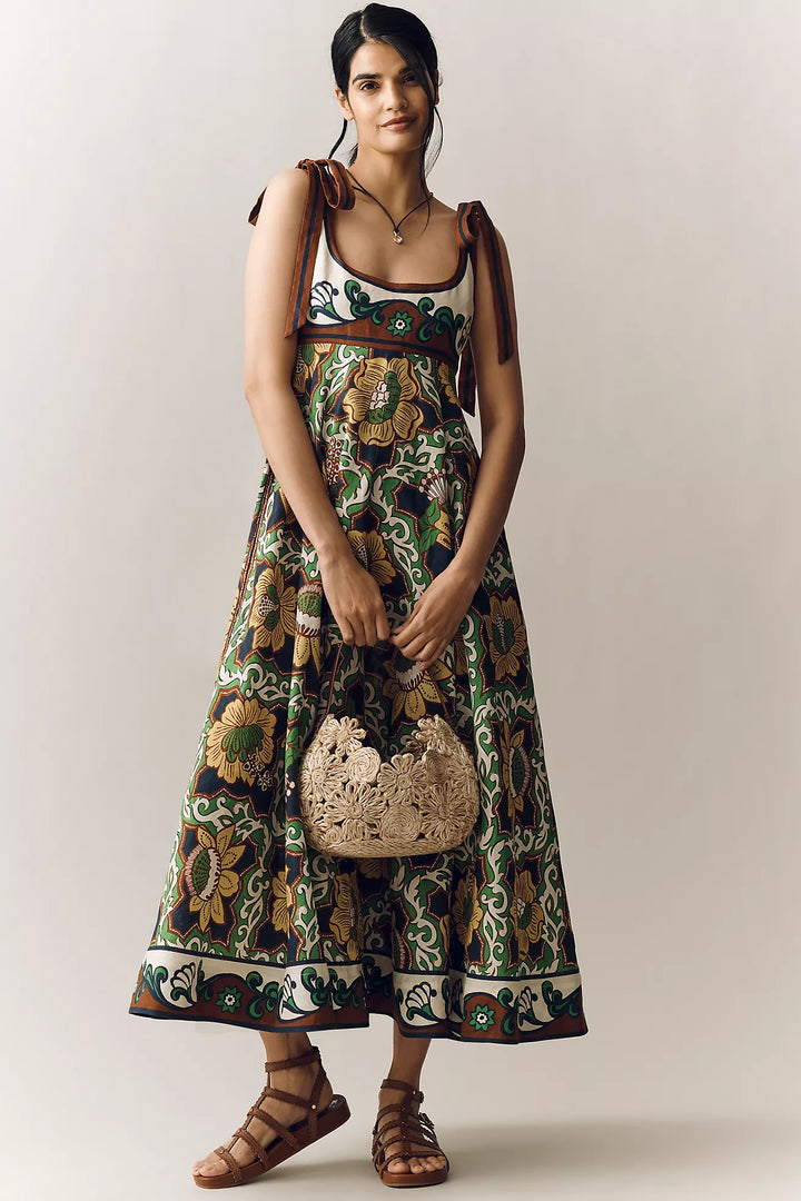 Sunset Spritz Linen Dress