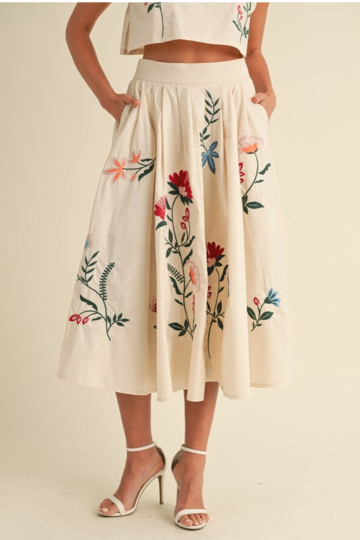 Elsa Embroidered Skirt