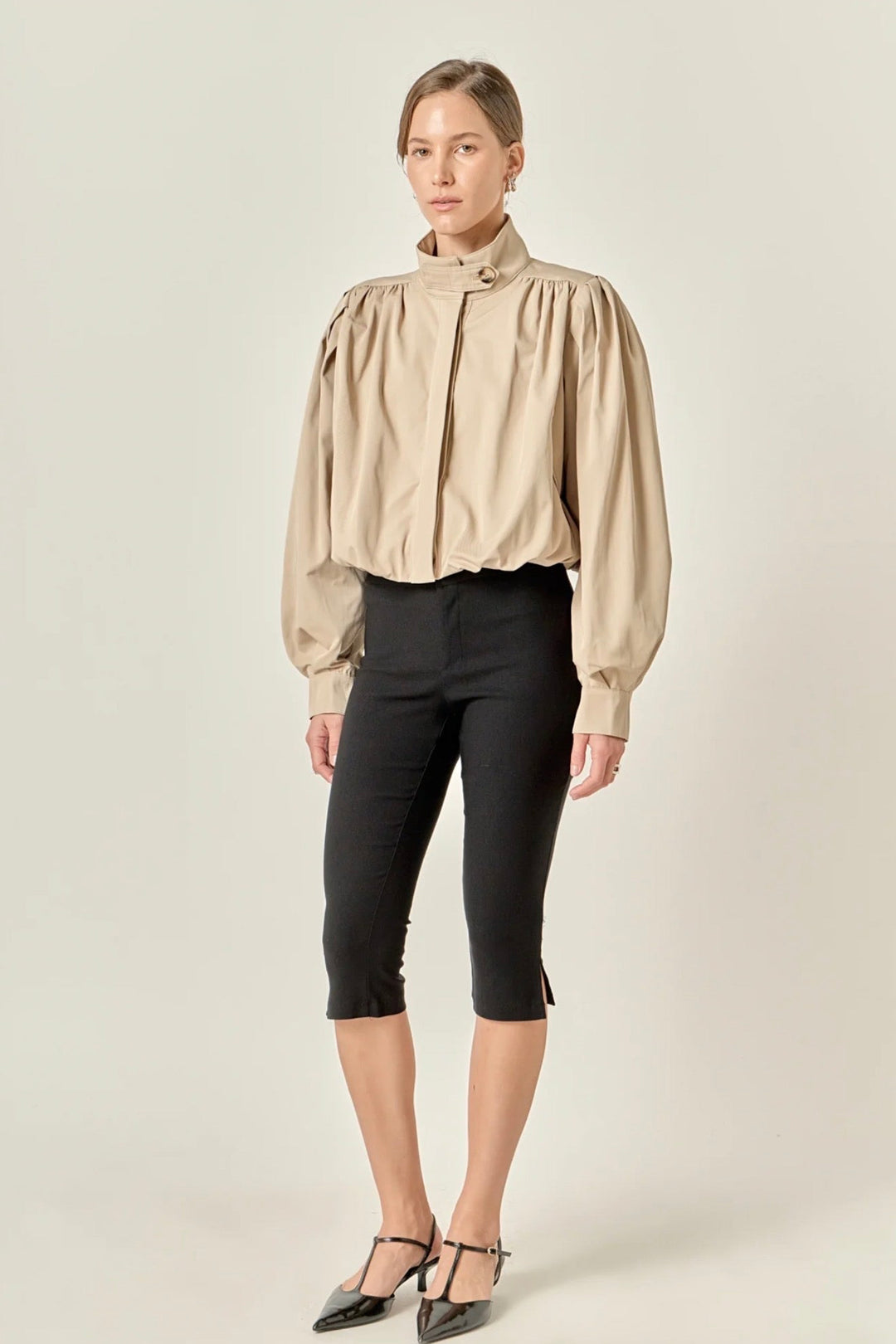 Naelle Cropped Trench Jacket