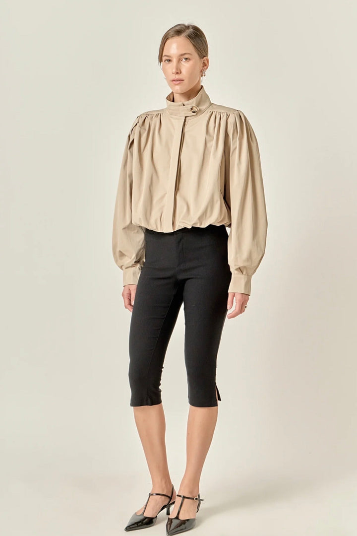 Naelle Cropped Trench Jacket