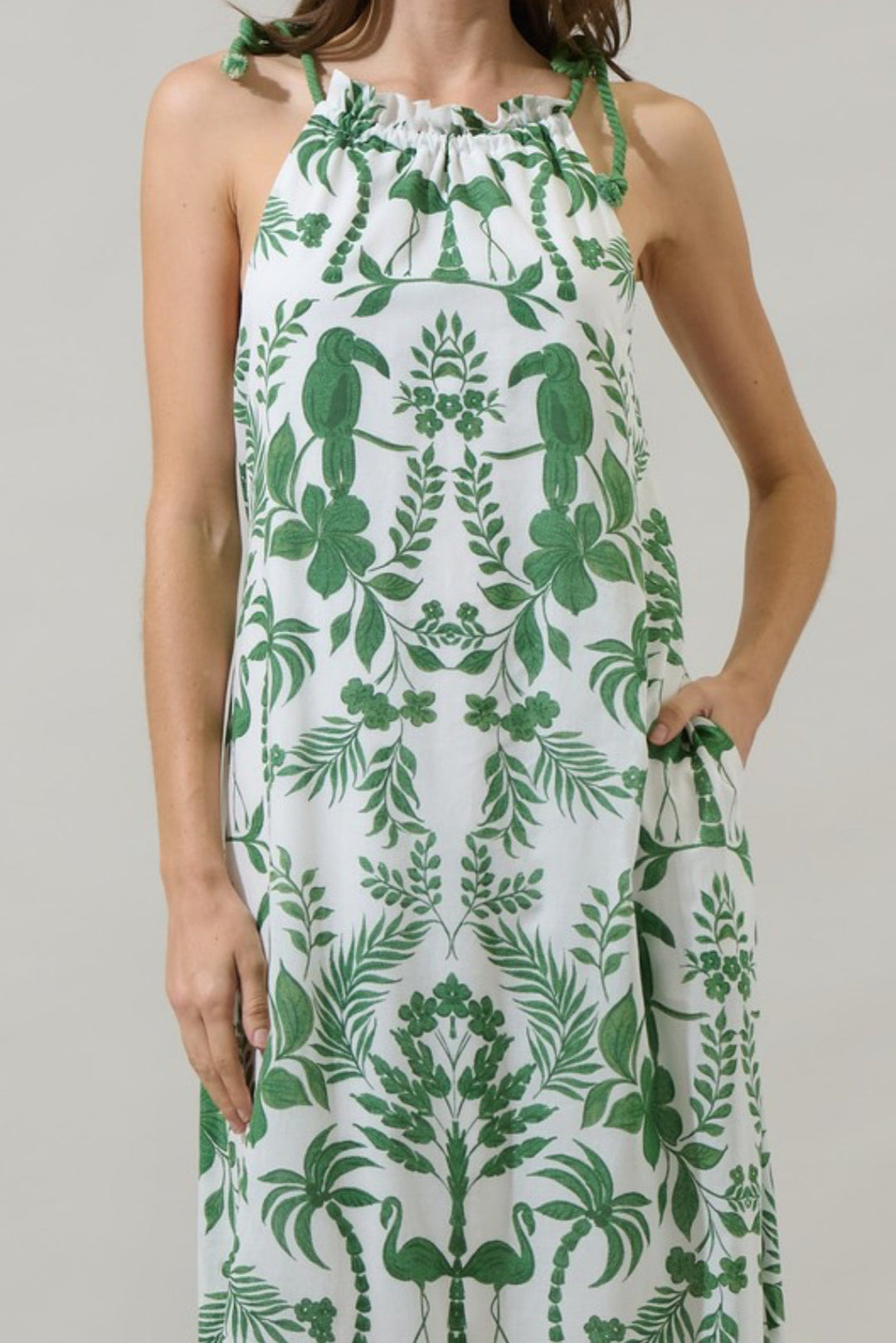 Kimana Halter Neck Maxi Dress