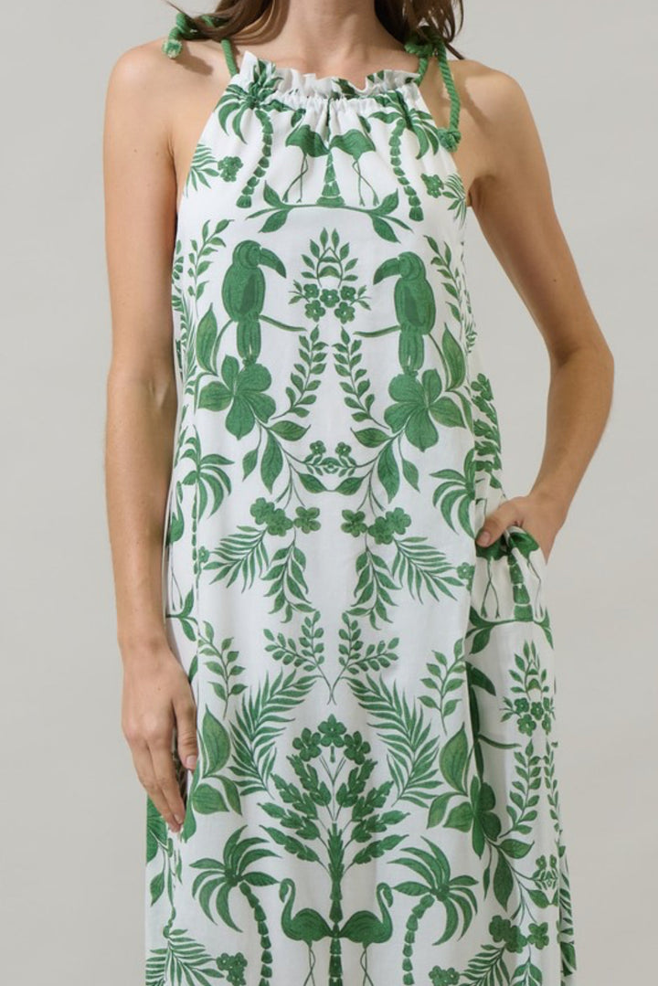 Kimana Halter Neck Maxi Dress