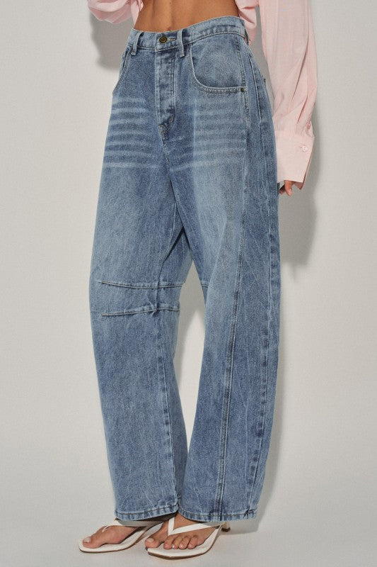 Wild Honey Barrel Jeans