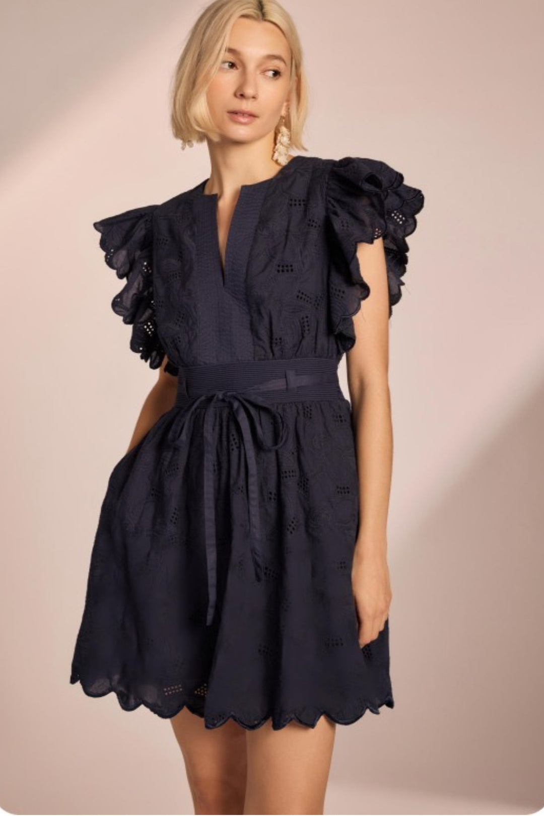 Cadee Scallop Mini Dress