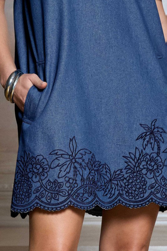 Mezcal Denim Shift Dress