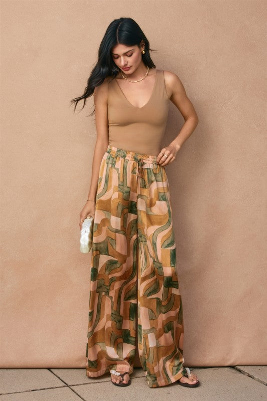 Drift Together Drawstring Wide Leg Pants