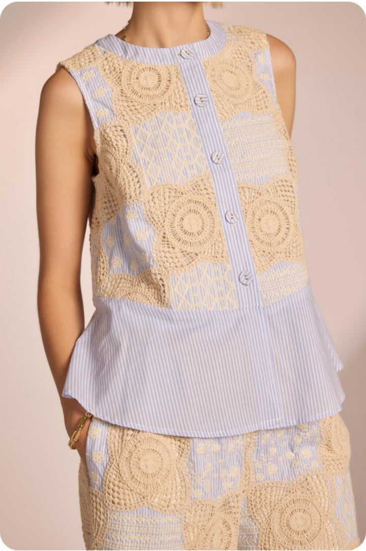 Franey Embroidered Top