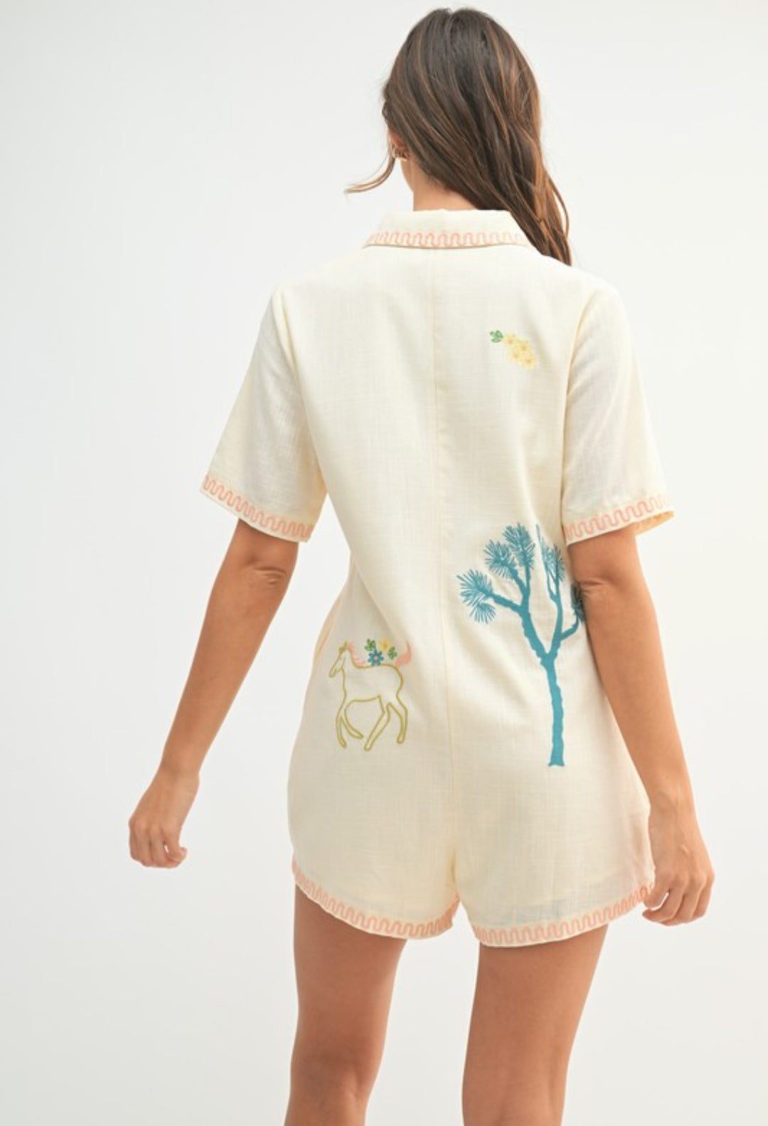 Jayden Embroidered Romper