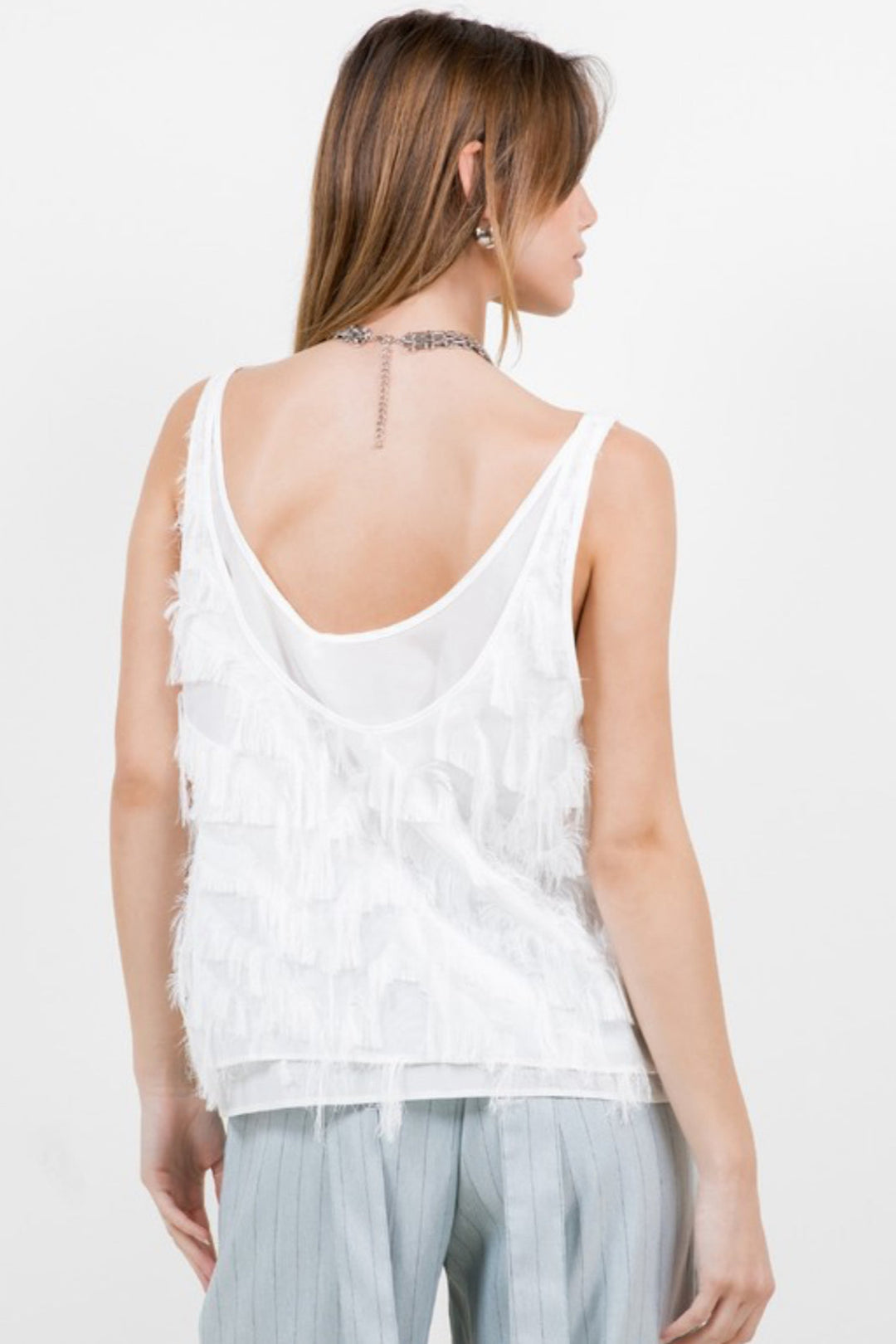 Chic Side Fringe Top