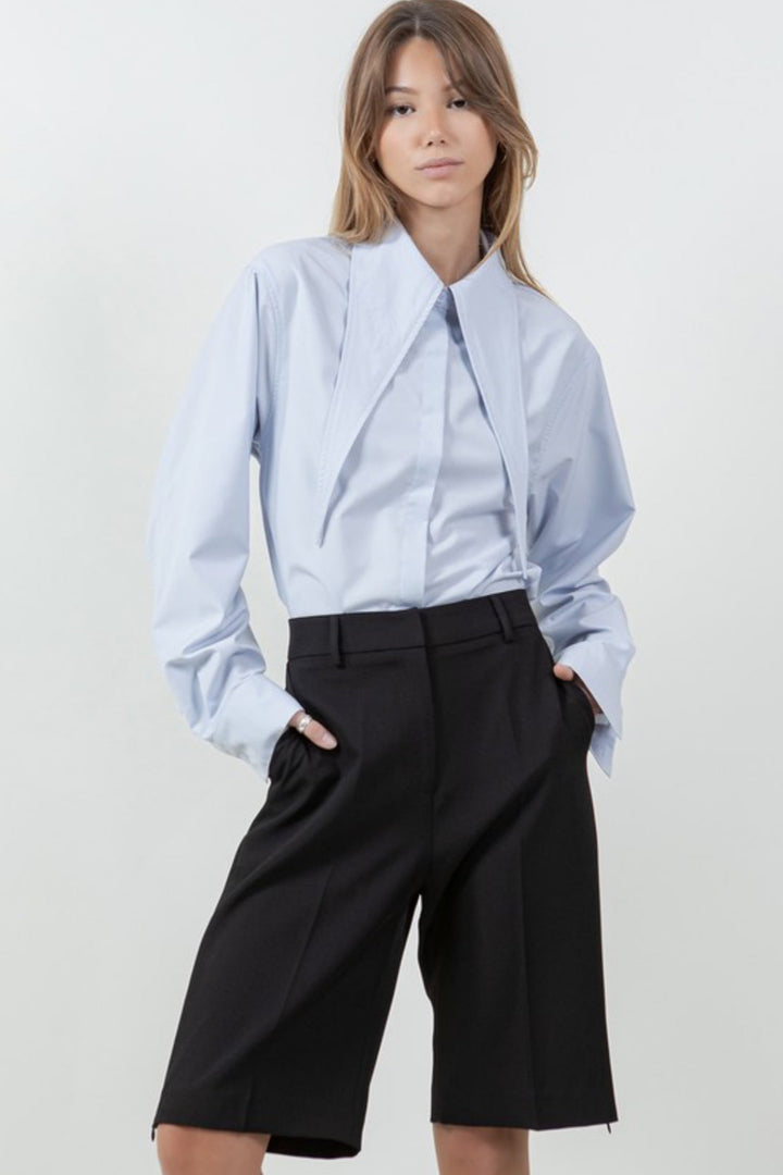 Fiorah Poplin Button Down Top