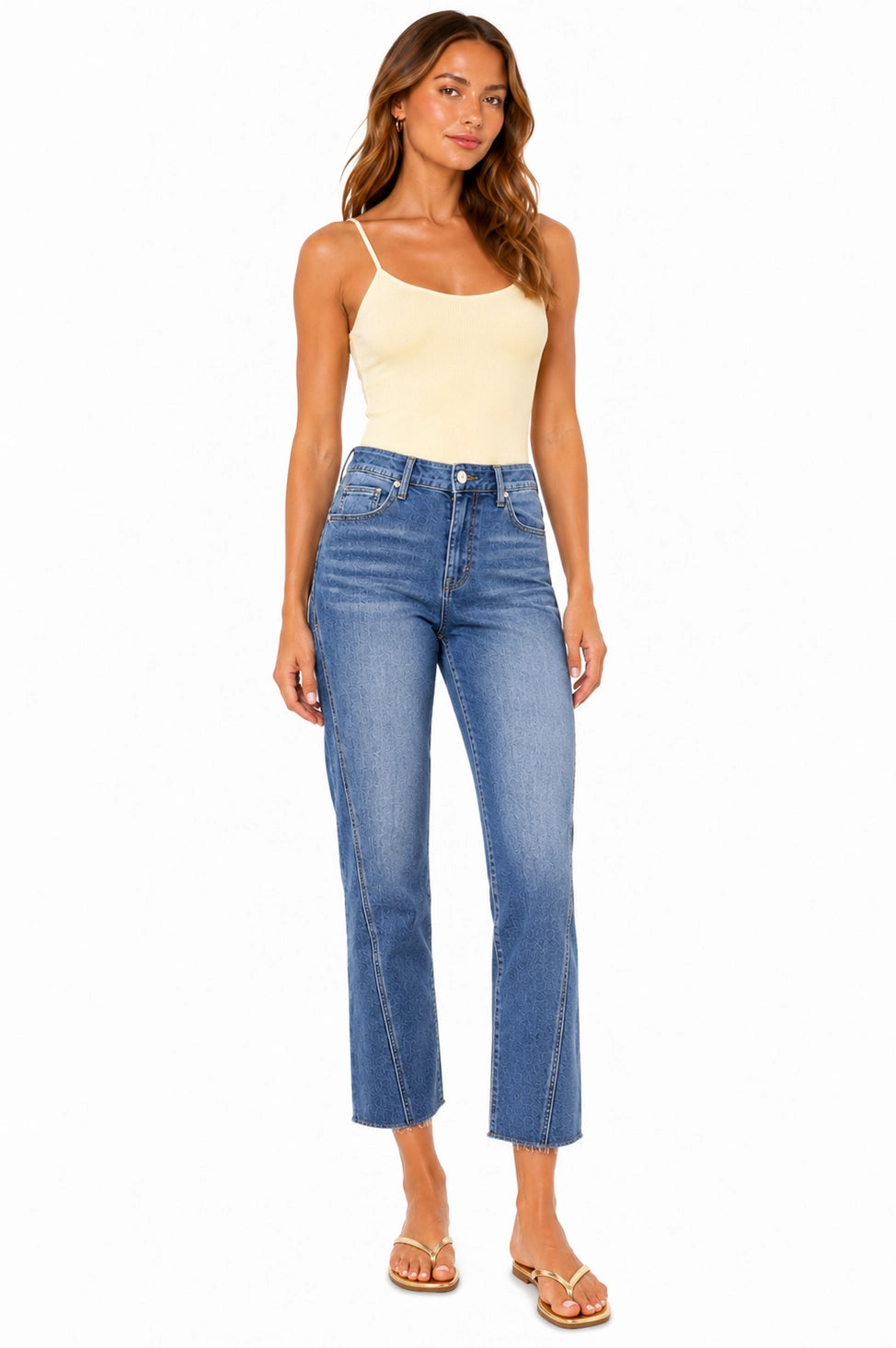 Lani Raw Hem Ankle Jeans