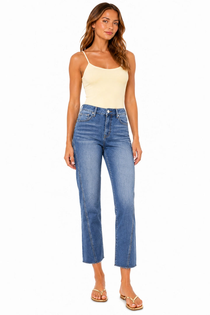 Lani Raw Hem Ankle Jeans