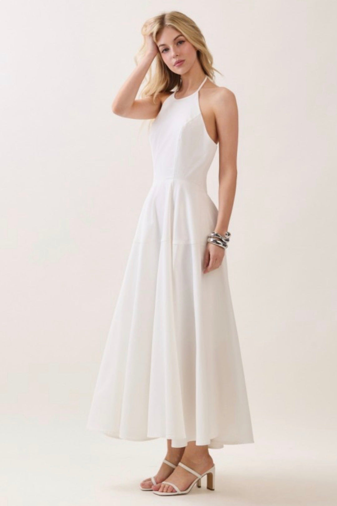 Nellie Halter Maxi Dress