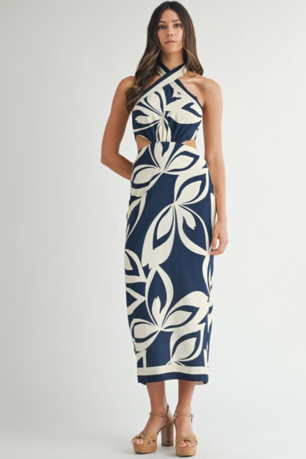 Narah Halter Neckline Midi Dress
