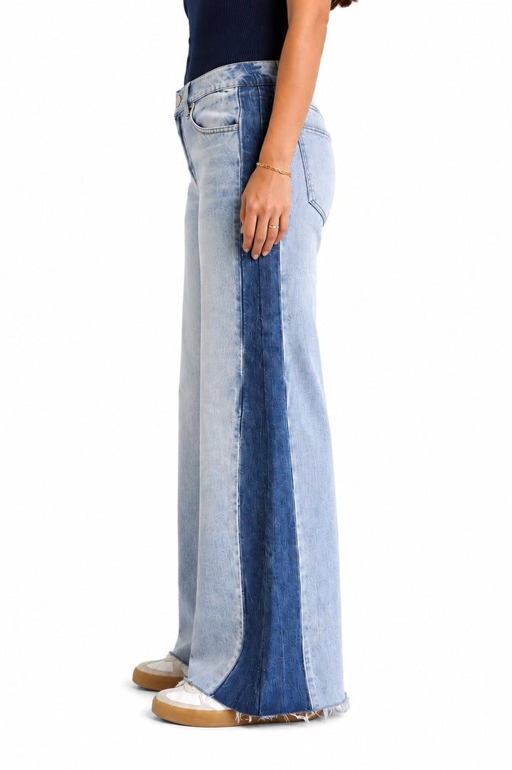 Tony Mid-Rise Two Tone Jean