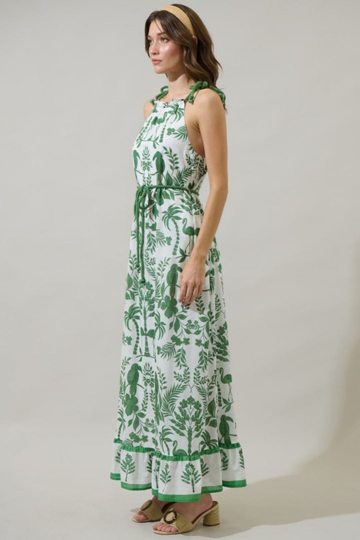 Kimana Halter Neck Maxi Dress