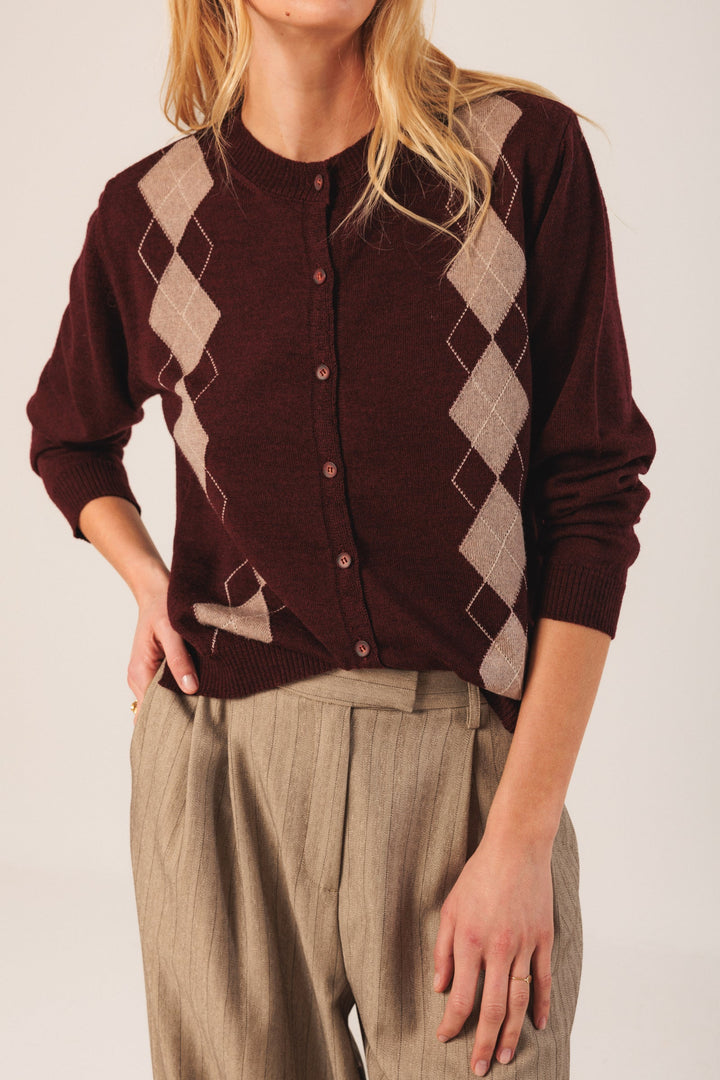 Argyle Cardigan