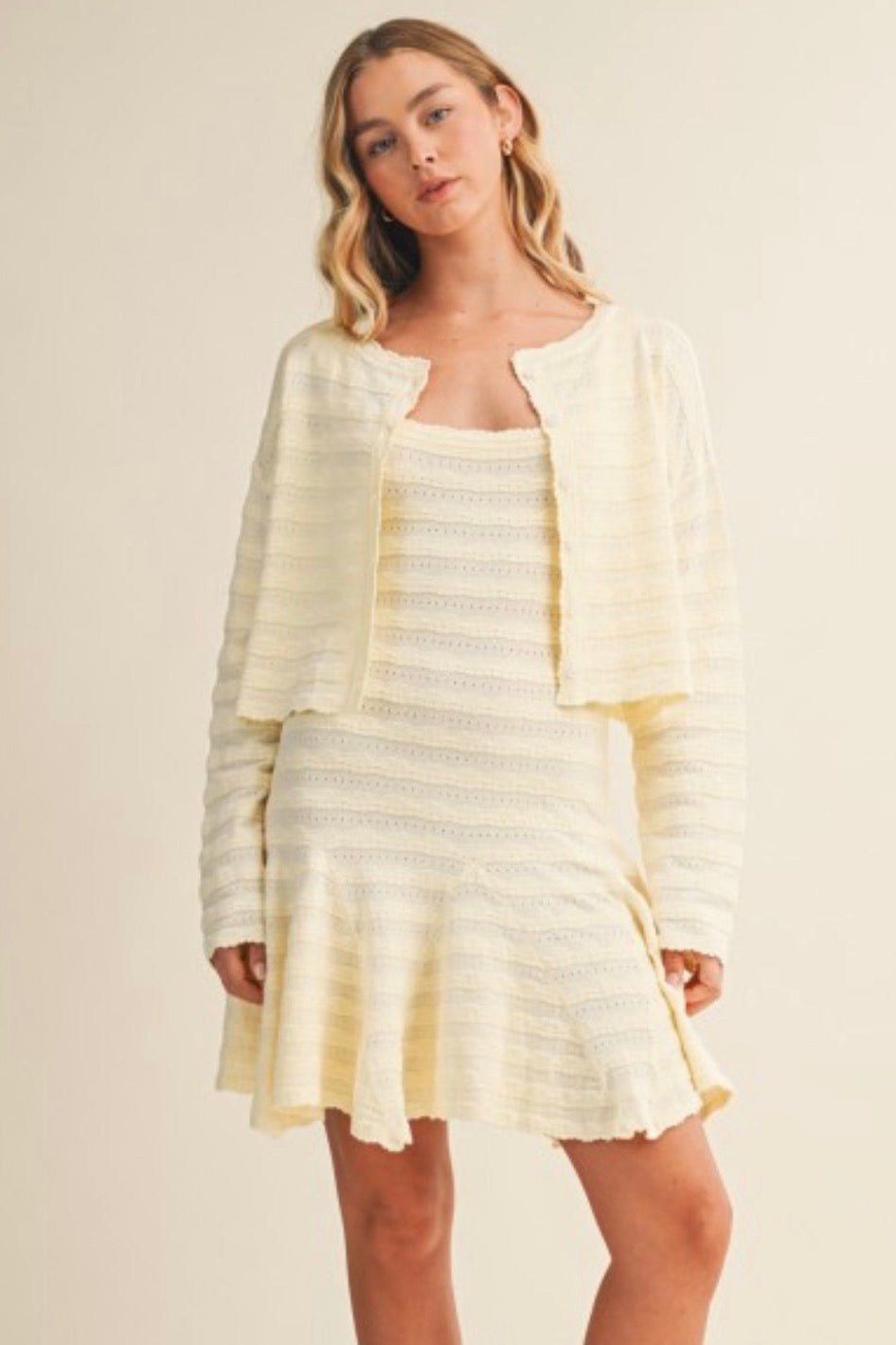 Alex Pointelle Sweater Dress