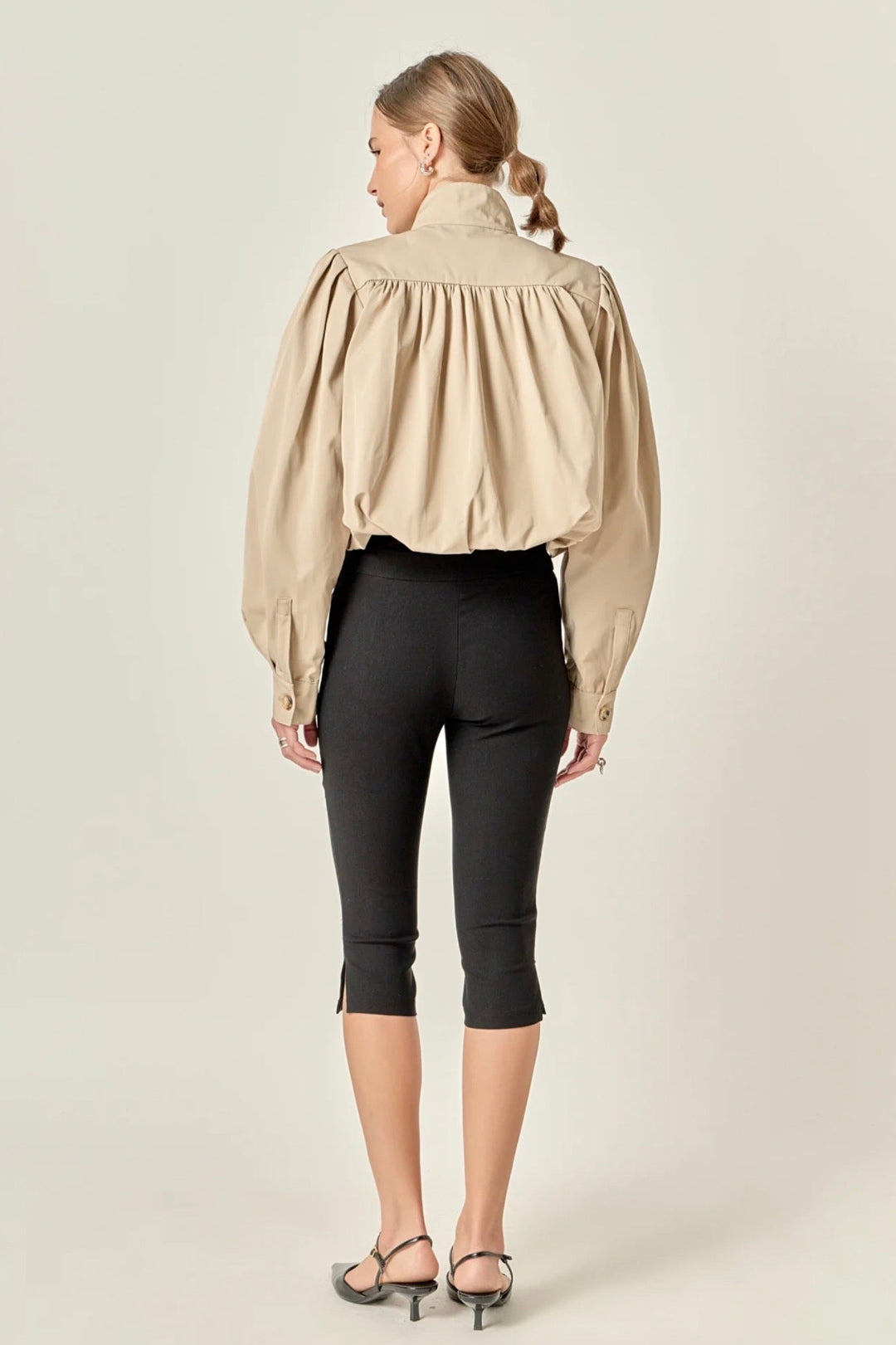 Naelle Cropped Trench Jacket