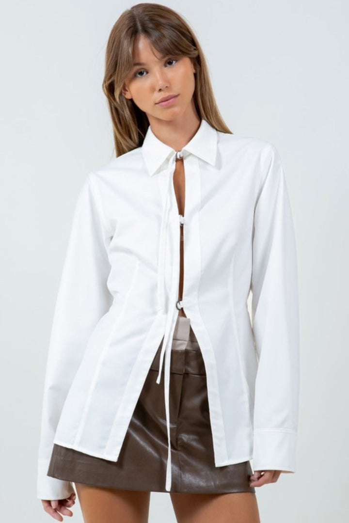 Ellera Poplin Collared Shirt
