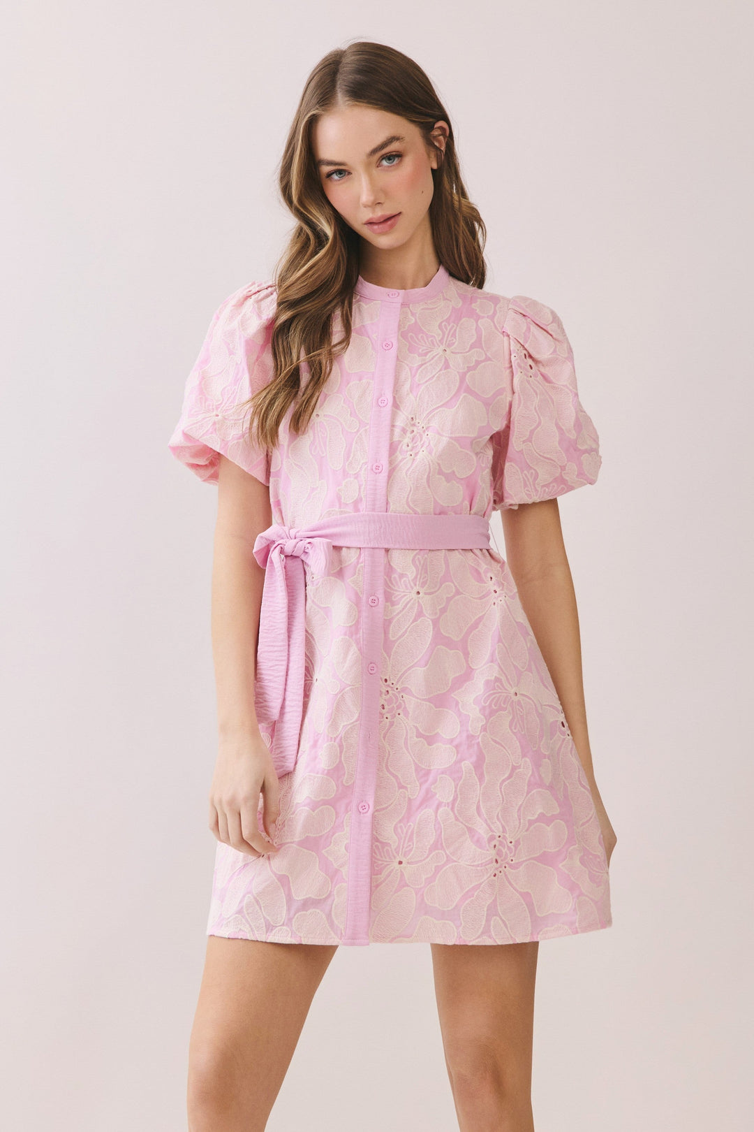 Preppy Feeling Mini Dress Pink / Medium Preppy Feeling Mini Dress Pink / Medium