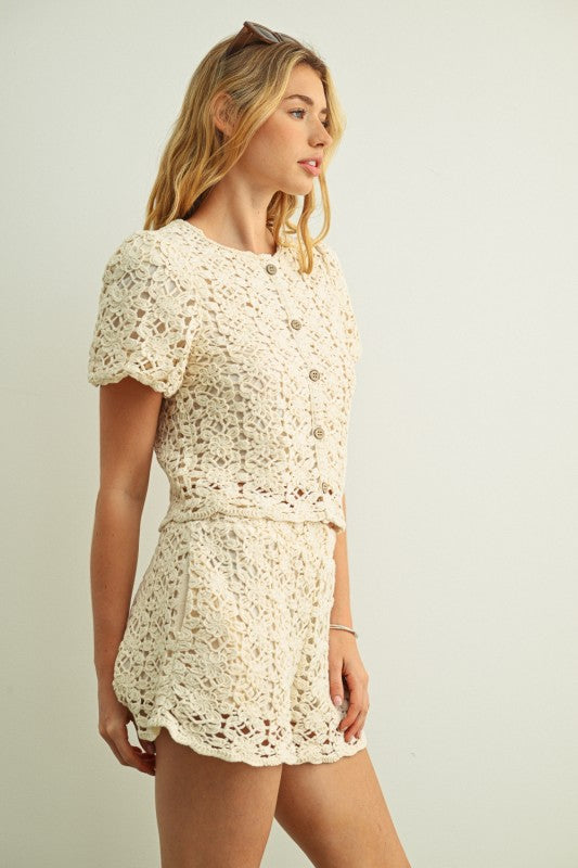 Ellie Crochet Top