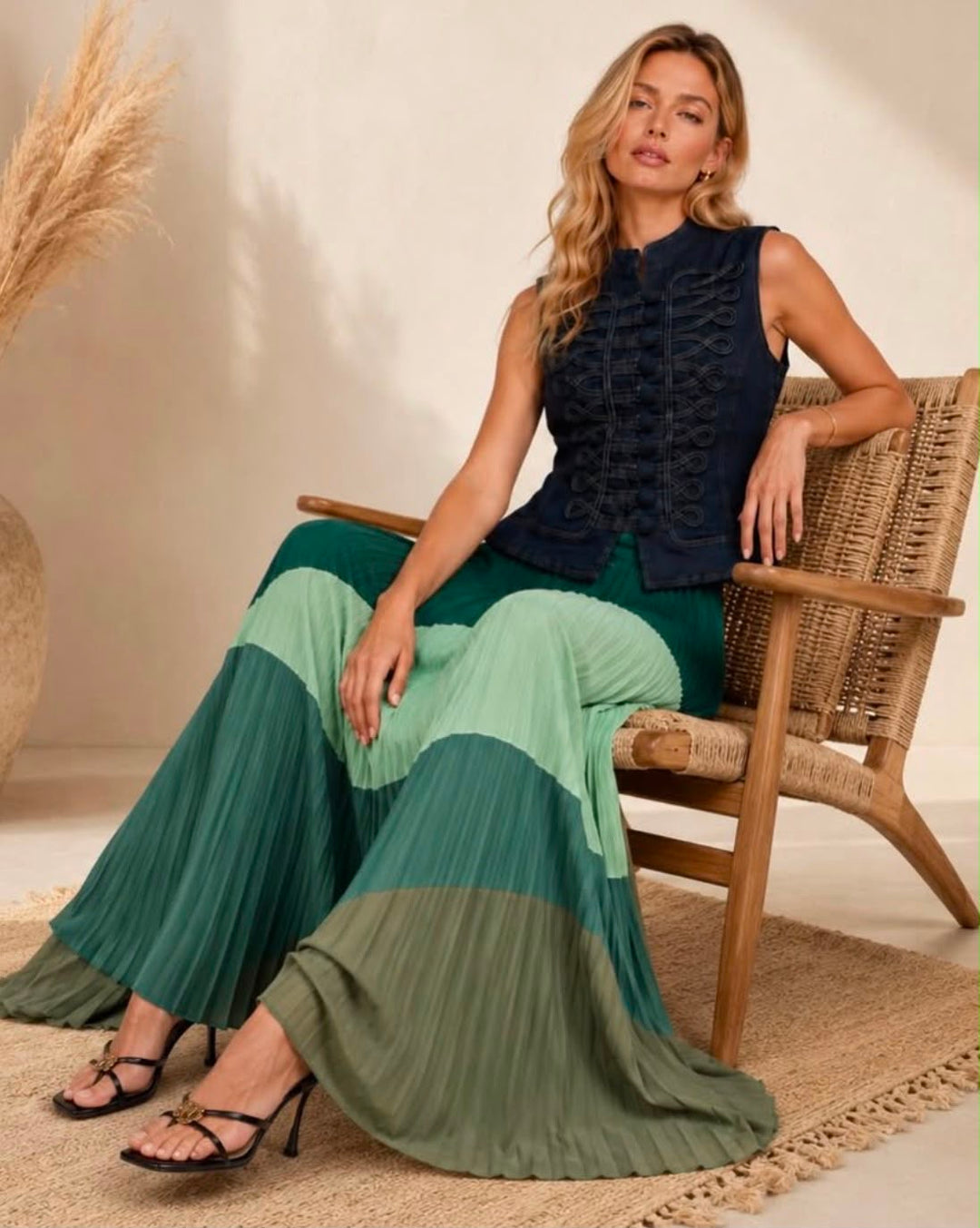 On the Daily Pleated Skirt