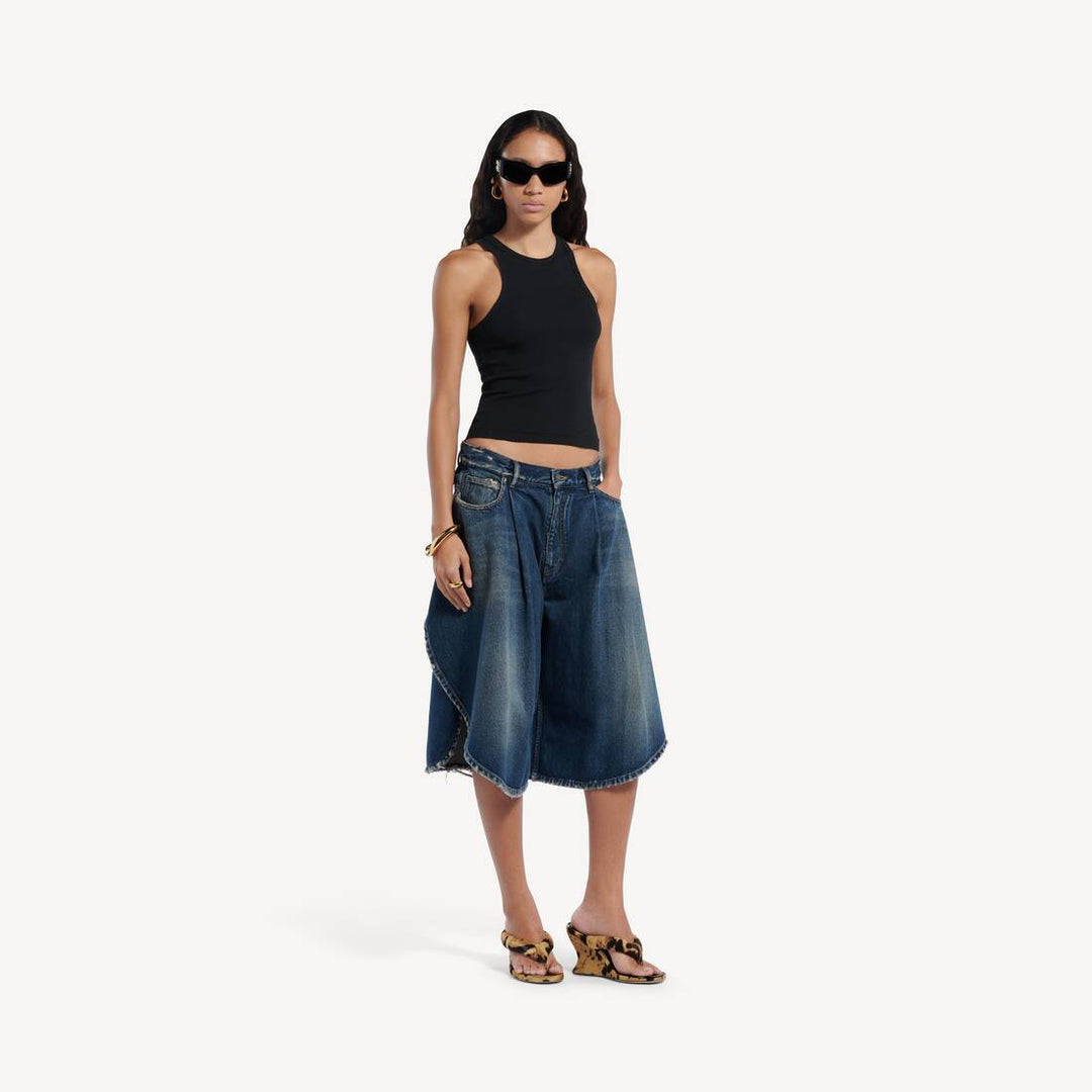 Denim Tulip Bermudas