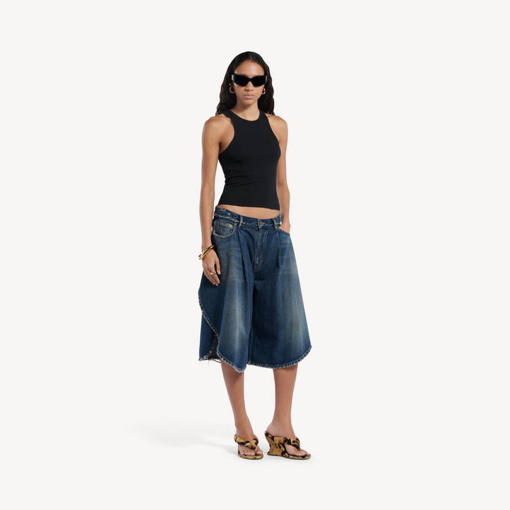 Denim Tulip Bermudas