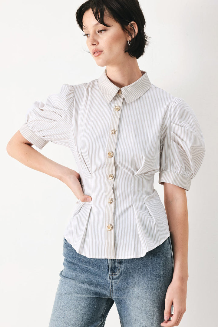 Coastal Poplin Top