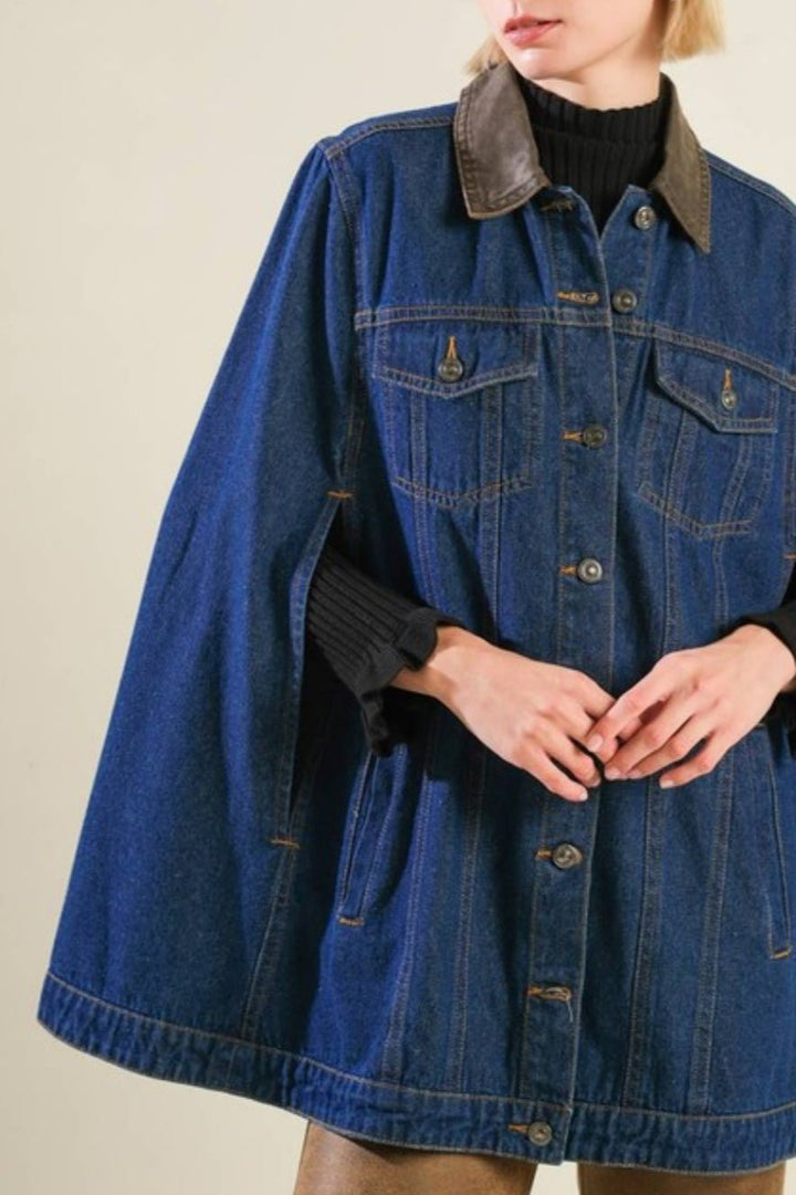 Phebe Denim Cape