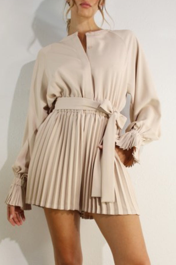 Above Average Pleated Romper