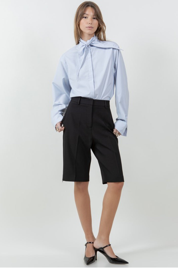 Fiorah Poplin Button Down Top