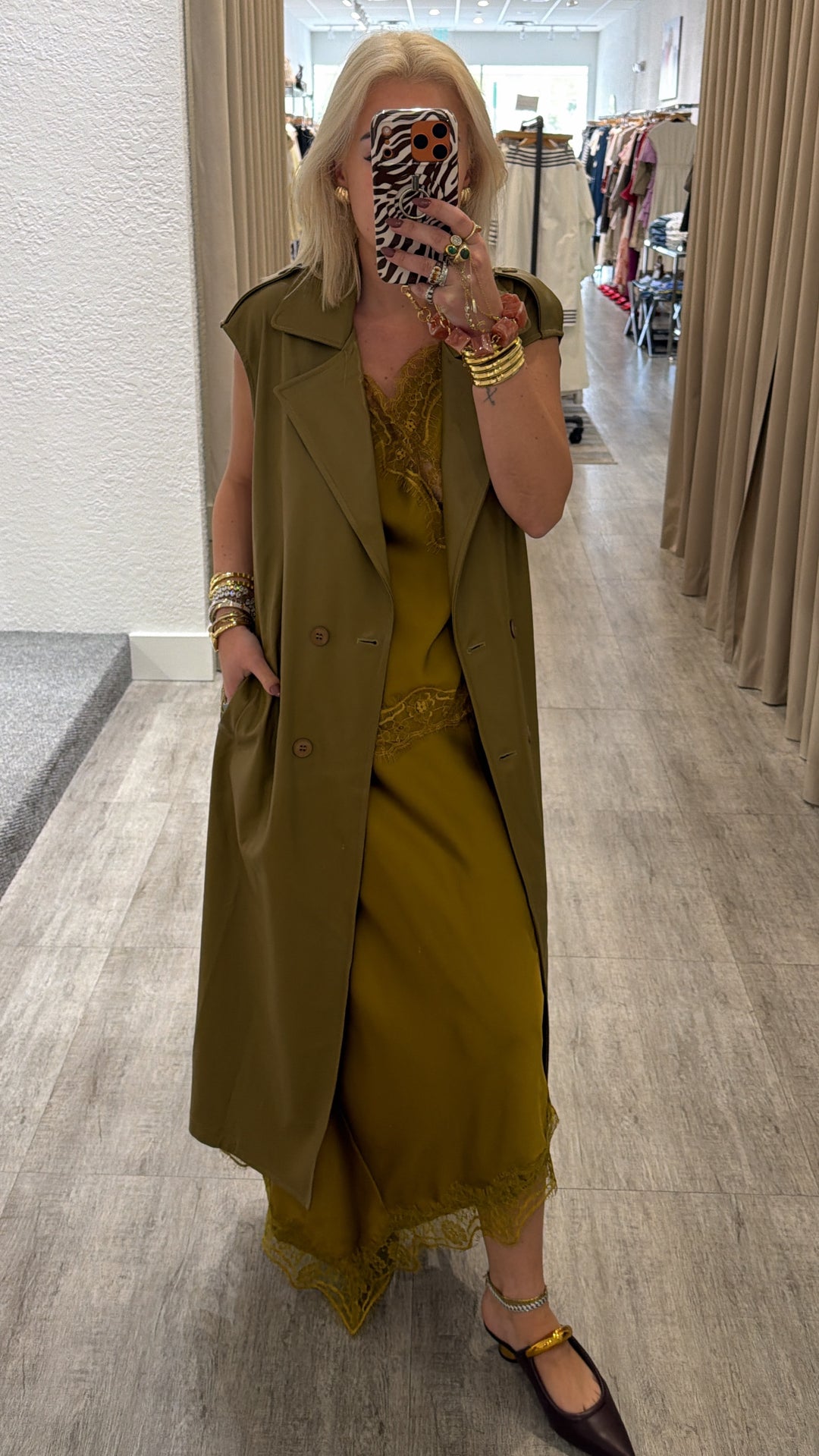 Leslie Leather Cardigan