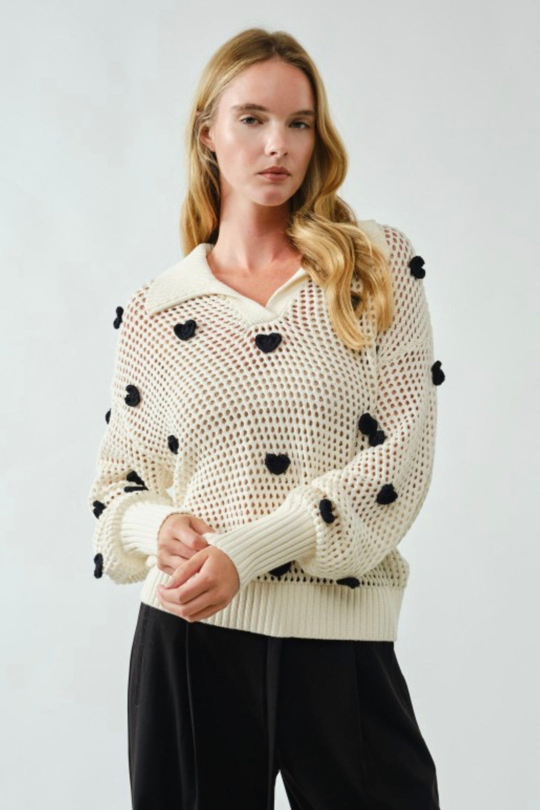 You Have My Heart Crochet Sweater