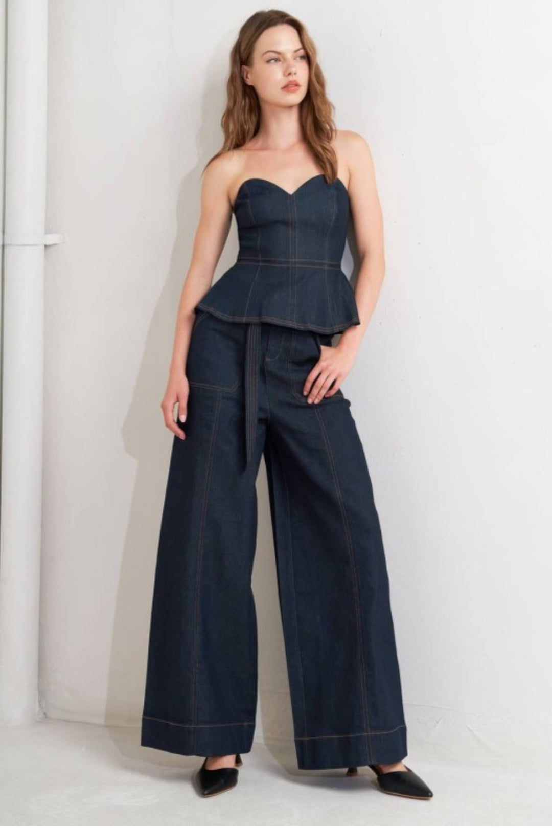 Corey Stitched Denim Bottoms