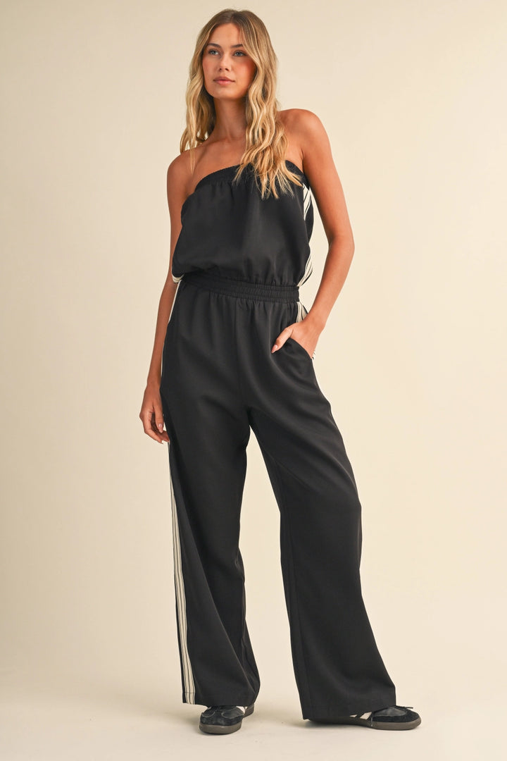 Jade Strapless Trim Jumpsuit