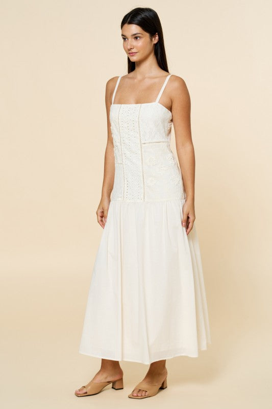Stay Cool Embroidered Maxi Dress
