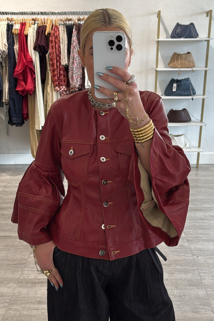 Kelani Leather Top