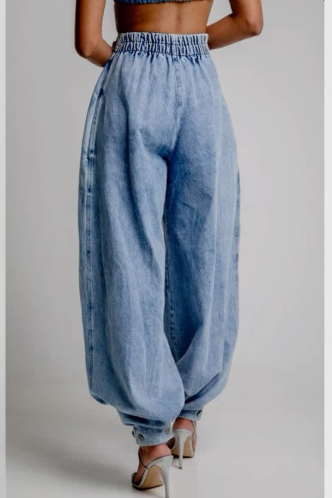Paula Denim Balloon Bottoms
