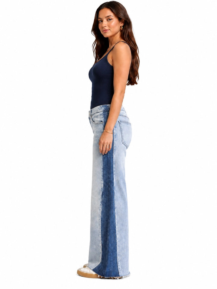 Tony Mid-Rise Two Tone Jean