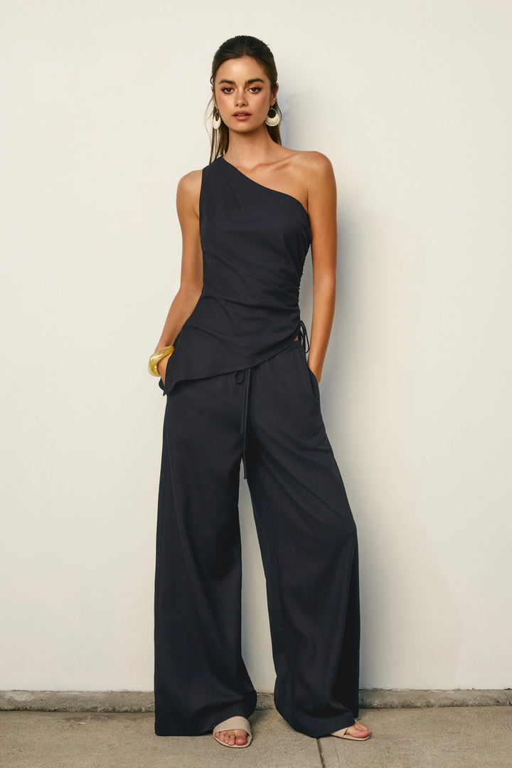 Margot Asymmetrical Ruched Top
