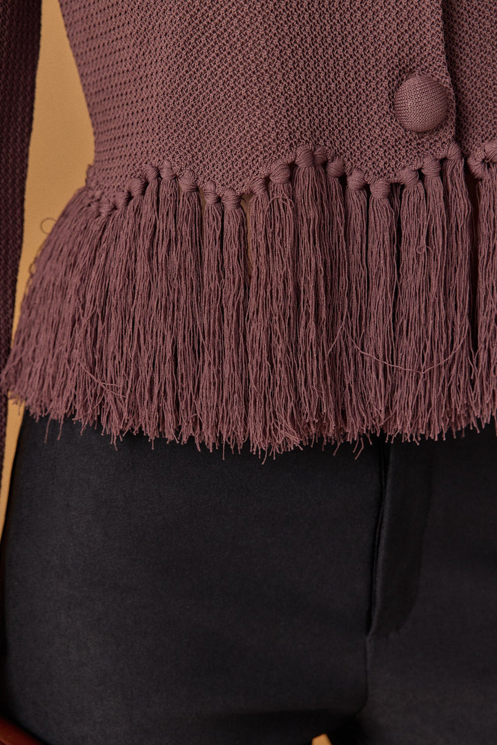 Neva Fringe Knit Cardigan