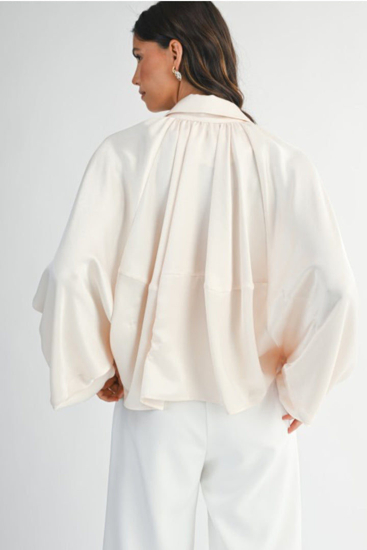 Silky Bubble Bomber Jacket