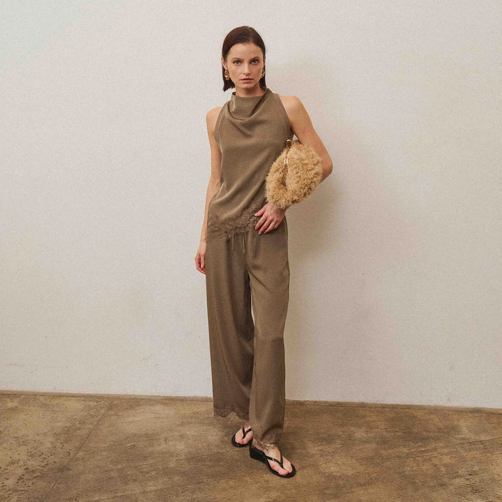 Twila Lace Bottom Trousers