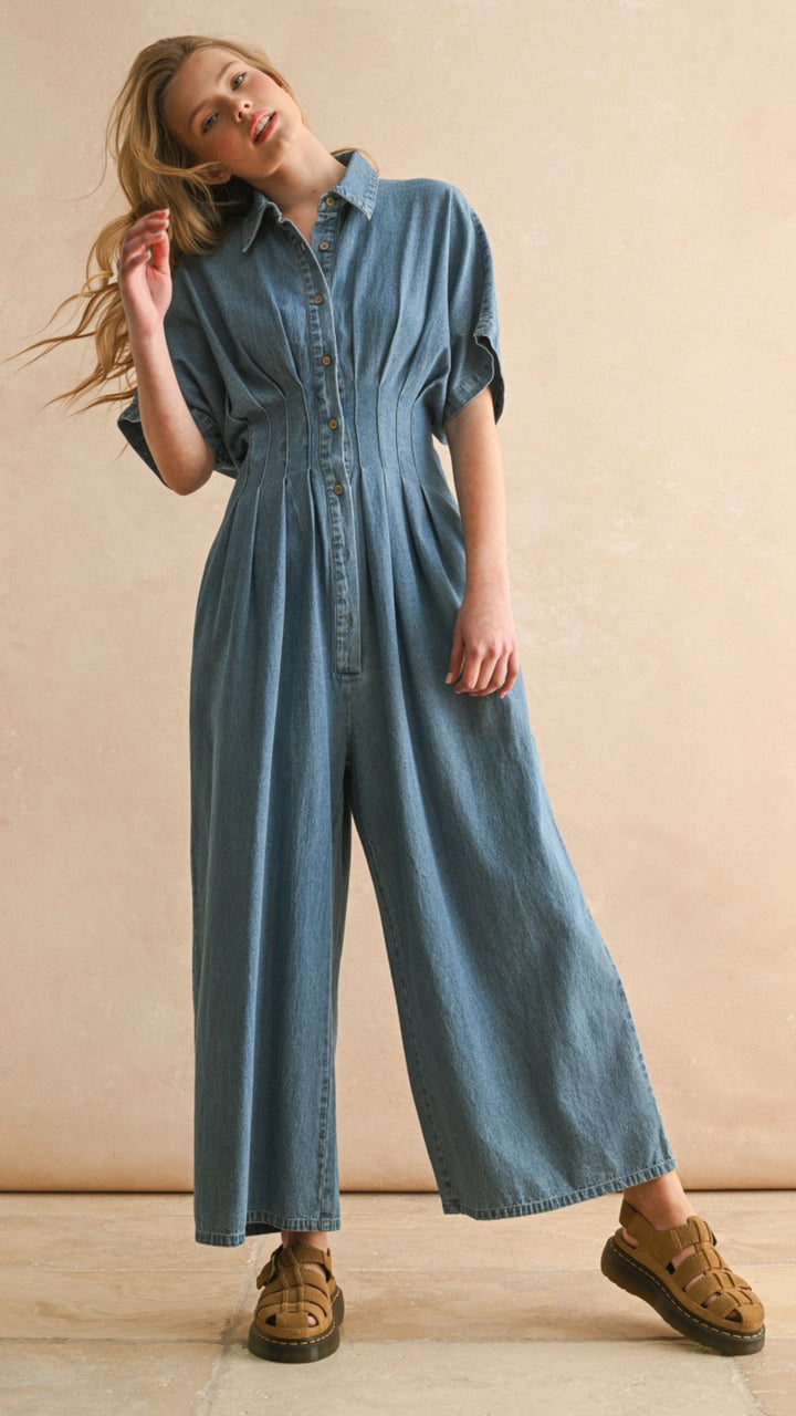 Mabel Chambray Jumpsuit